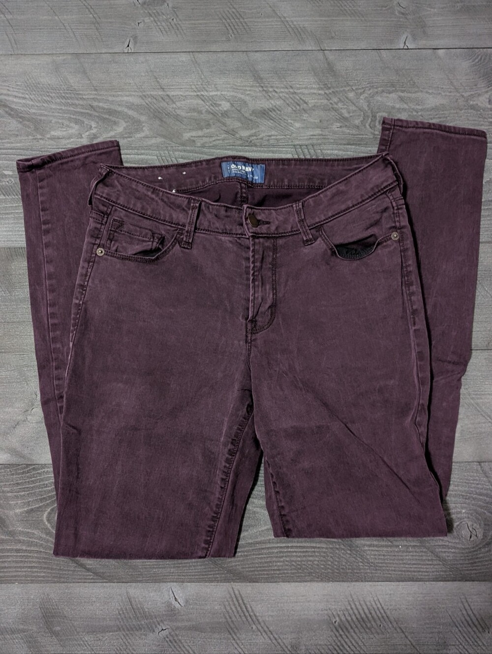 Old Navy Women's Dark Plum Skinny Jeans Size 6
